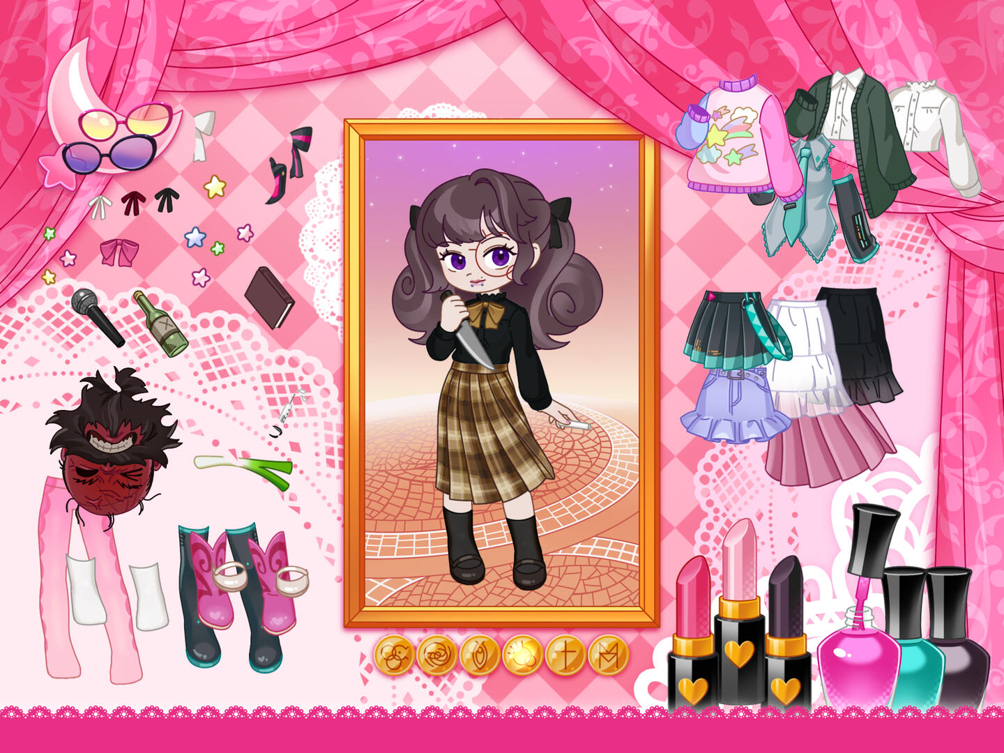 Dress-up game work in progress