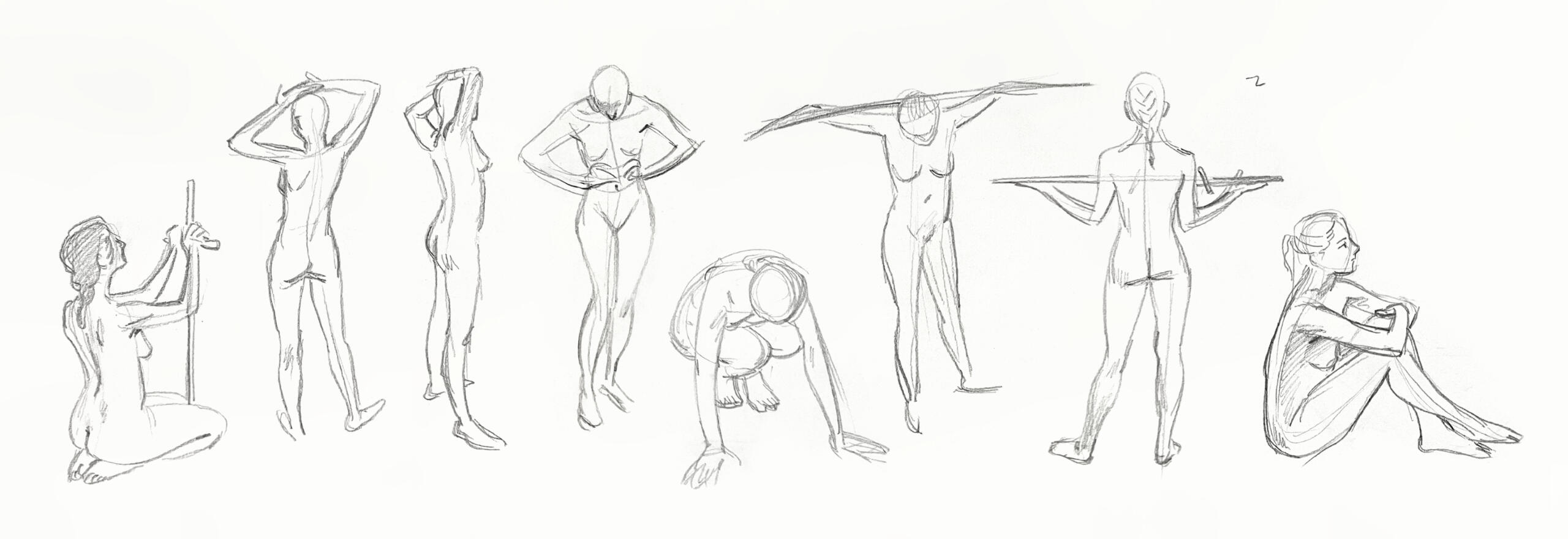 Life Drawing, 1~2 min.